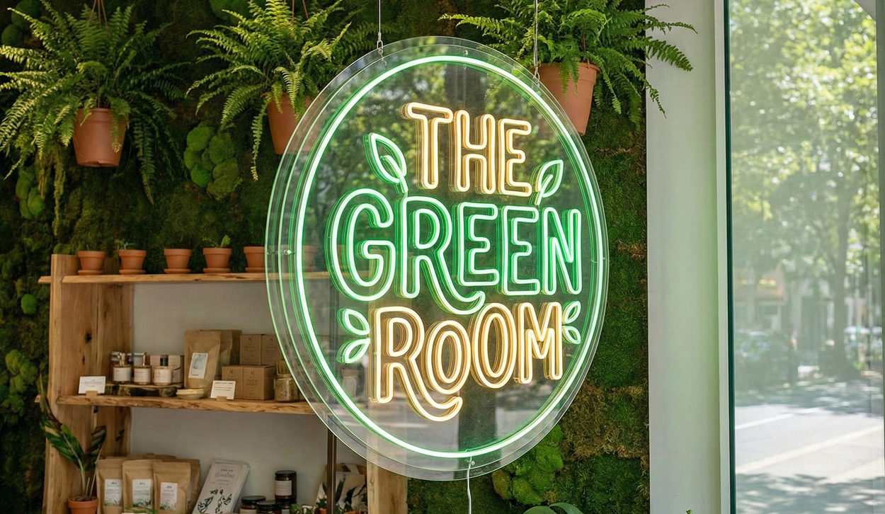 Modern LED signage showcasing professional illuminated business signs